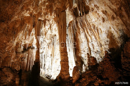 Bild på Stalagmites Columns and Draperies in Carlsbad Caverns